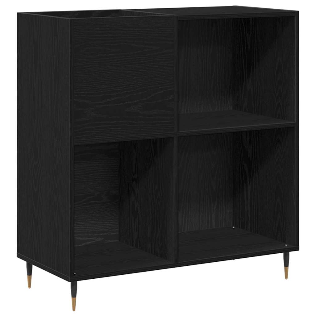 Meuble de rangement vidaXL Noir Chêne 84,5x38x89 cm Bois d'ingénierie XIOS