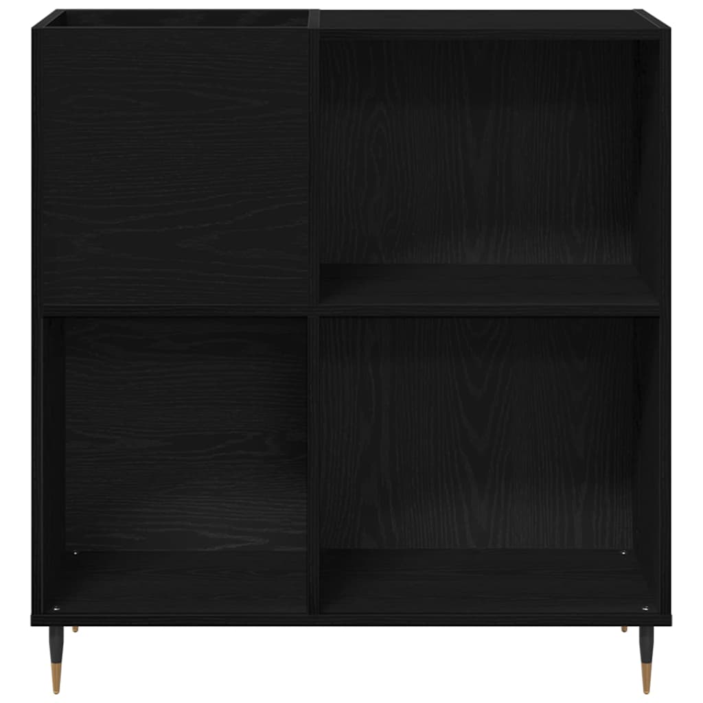 Meuble à vinyles Chêne noir 85 x 38 x 89 cm Bois d'ingénierie - XIOS