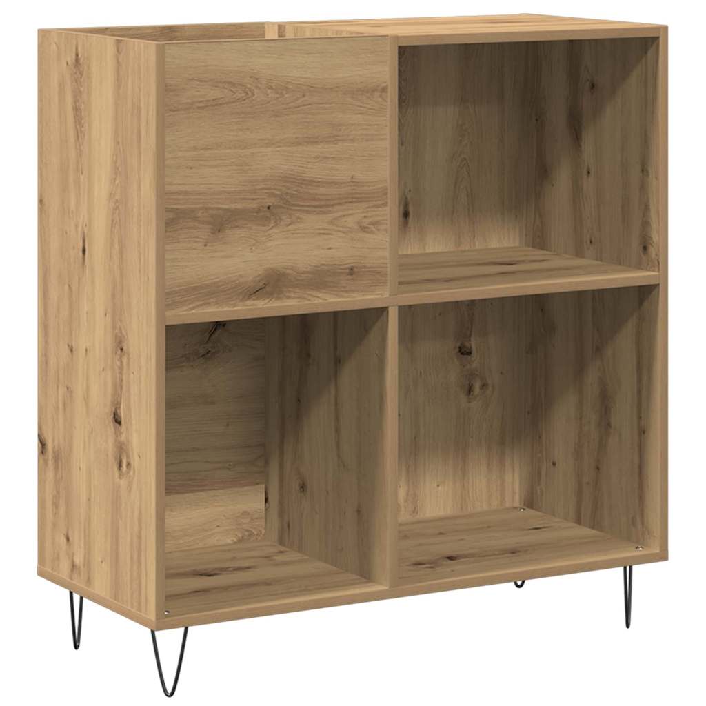Cabinet d'enregistrement vidaXL Chêne Noir 84,5x38x89 cm Bois d'ingénierie XIOS