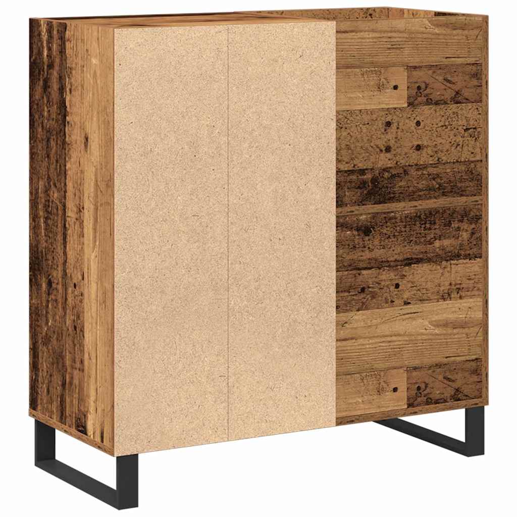 Meuble à vinyles Bois ancien 84,5 x 38 x 89 cm