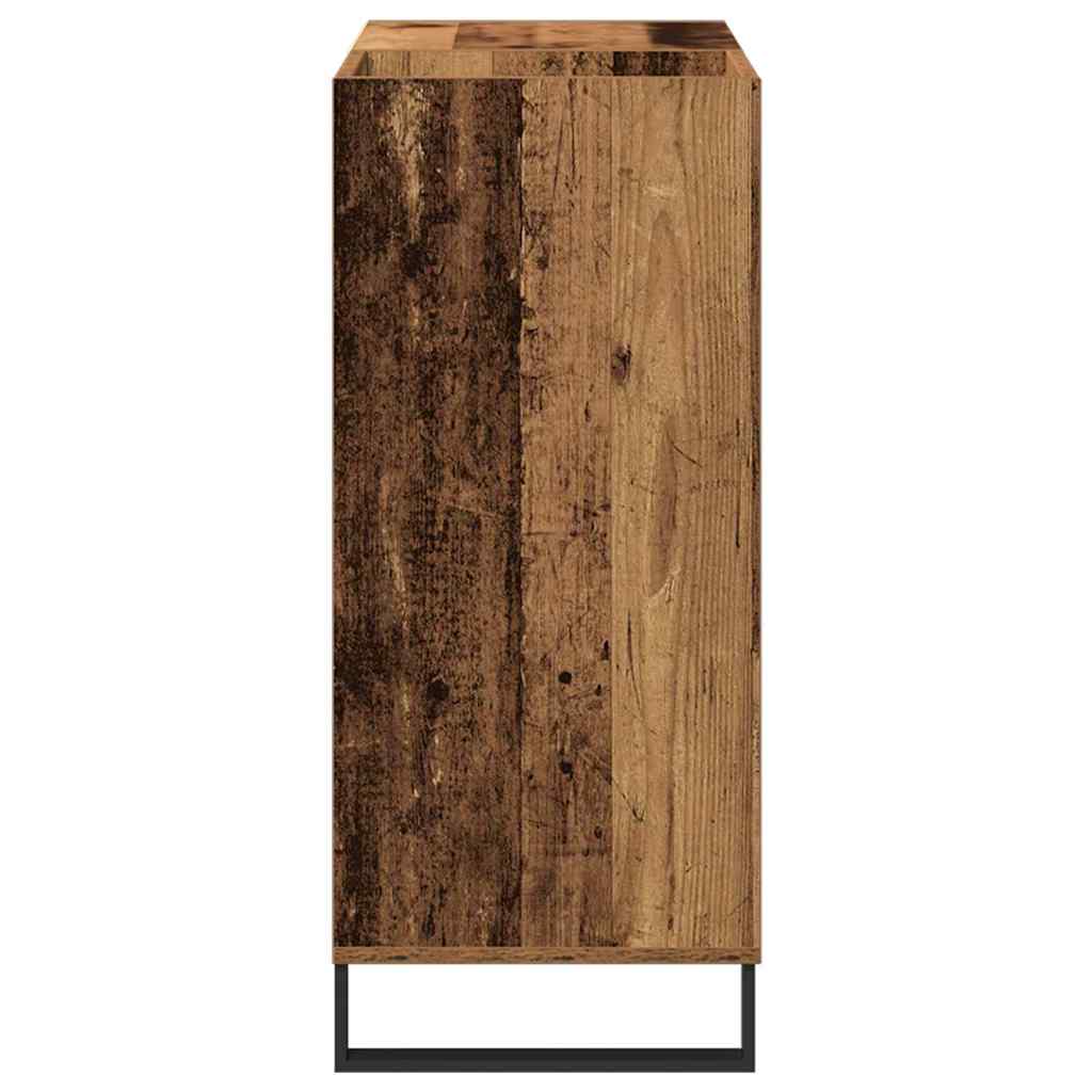 Meuble à vinyles Bois ancien 84,5 x 38 x 89 cm