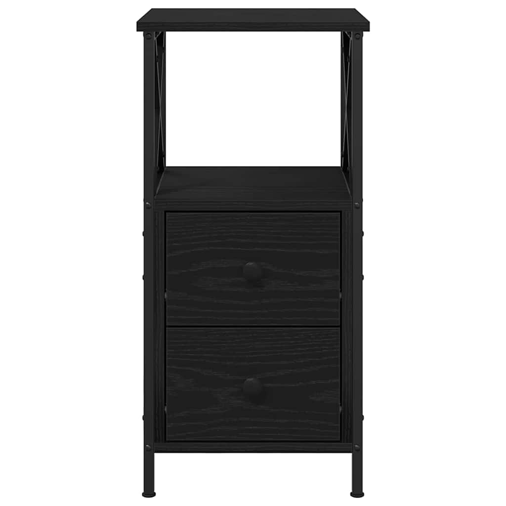 Cabinet de Chevet 2 pcs Chêne noir 34 x 35,5 x 70 cm