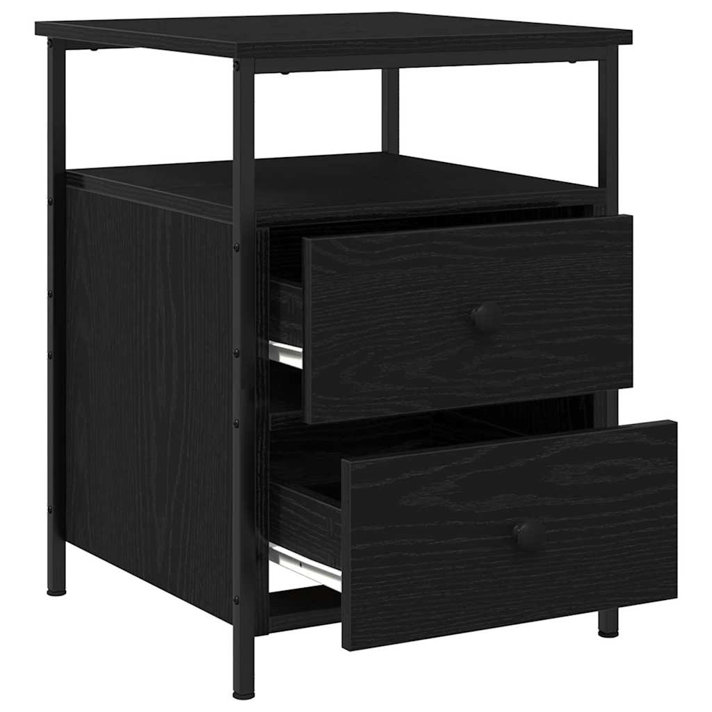 Cabinet de chevet 2 pcs Chêne noir 34 x 35,5 x 50 cm - XIOS
