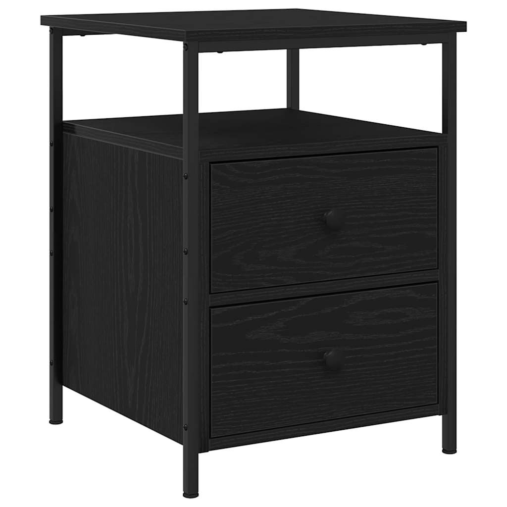 Cabinet de chevet 2 pcs Chêne noir 34 x 35,5 x 50 cm - XIOS