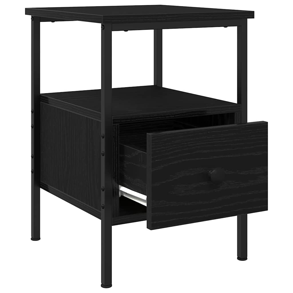 Cabinet de chevet Chêne noir 34 x 36 x 50 cm Bois d'ingénierie - XIOS