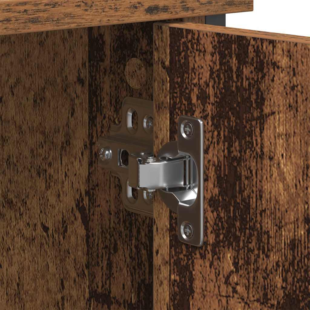 Ensemble meuble TV Montage mural Bois Ancien 101 x 35 x 65 cm - XIOS