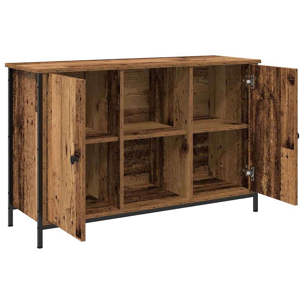 Ensemble meuble TV Montage mural Bois Ancien 101 x 35 x 65 cm - XIOS