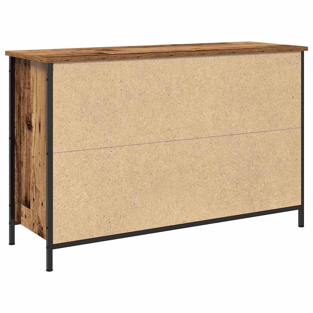 Ensemble meuble TV Montage mural Bois Ancien 101 x 35 x 65 cm - XIOS