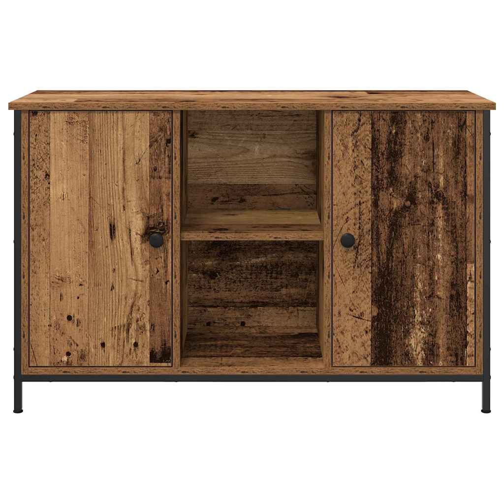 Ensemble meuble TV Montage mural Bois Ancien 101 x 35 x 65 cm - XIOS
