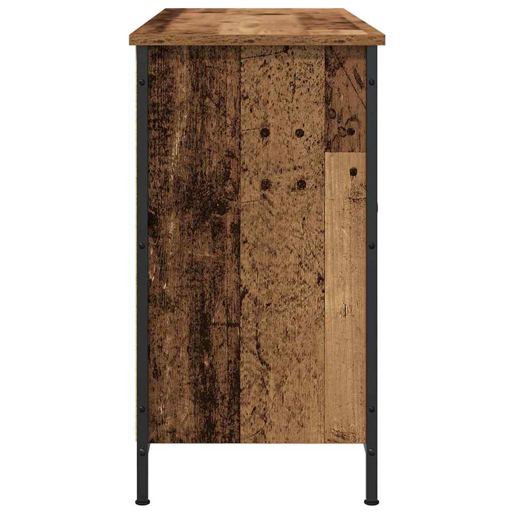 Ensemble meuble TV Montage mural Bois Ancien 101 x 35 x 65 cm - XIOS