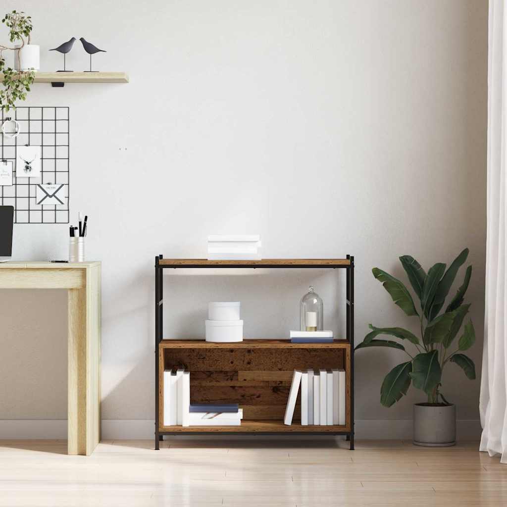 Étagère Chêne fumé 80 x 30 x 78.5 cm Bois d'ingénierie - XIOS