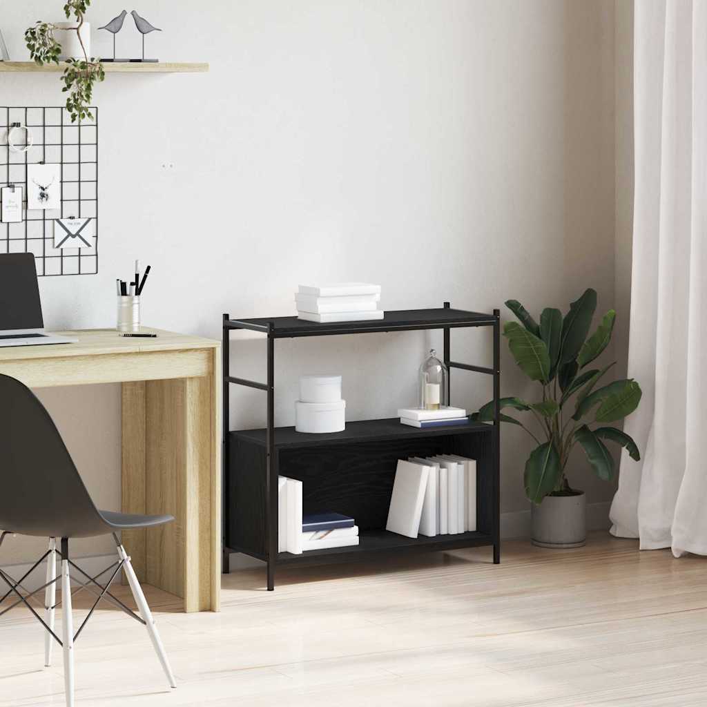 Étagère Chêne noir 80 x 30 x 78.5 cm Bois d'ingénierie - XIOS