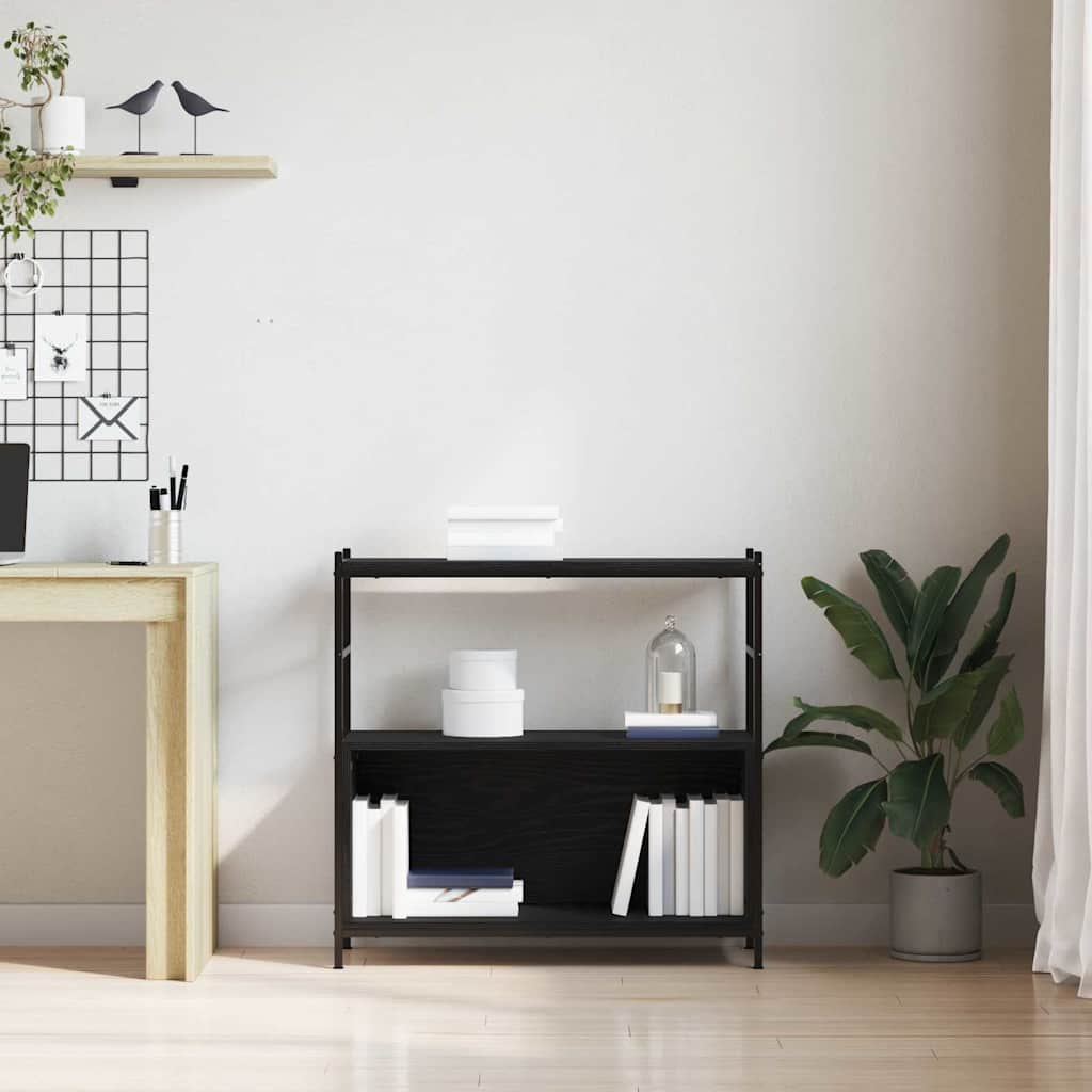 Étagère Chêne noir 80 x 30 x 78.5 cm Bois d'ingénierie - XIOS