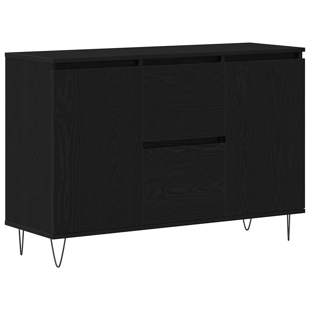 Buffet Chêne noir 101.5 x 35 x 70 cm Bois d'ingénierie - XIOS