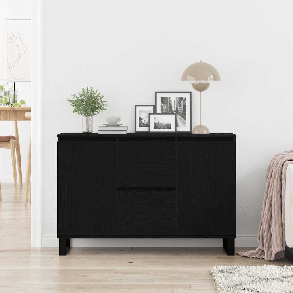 Buffet Chêne noir 101.5 x 35 x 70 cm Bois d'ingénierie - XIOS