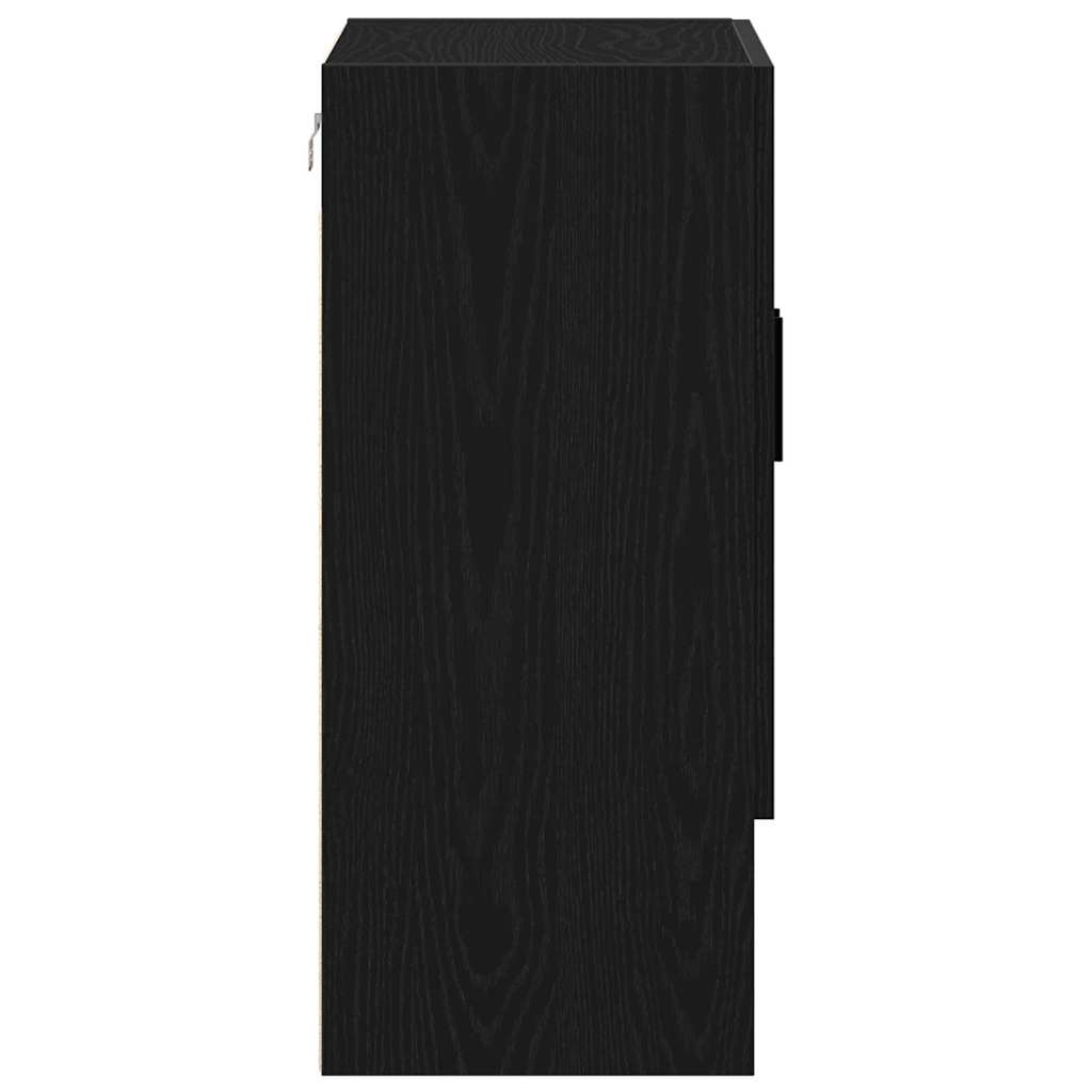Meuble mural Chêne noir 60 x 31 x 70 cm Bois d'ingénierie - XIOS
