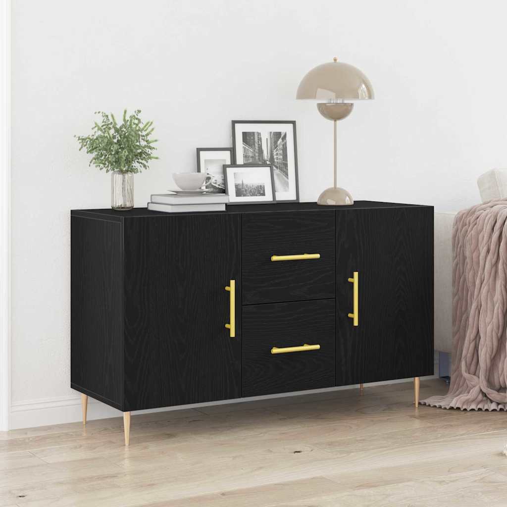 Buffet Chêne noir 100 x 36 x 60 cm Bois d'ingénierie - XIOS