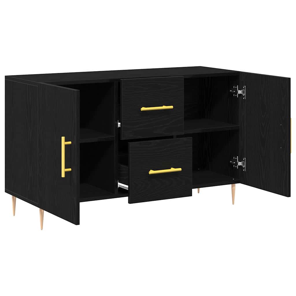 Buffet Chêne noir 100 x 36 x 60 cm Bois d'ingénierie - XIOS