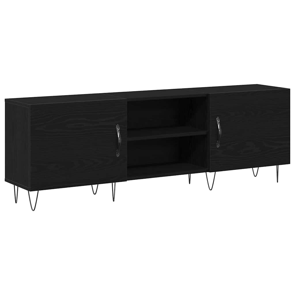 Meuble TV Chêne noir 150 x 30 x 50 cm Bois d'ingénierie - XIOS