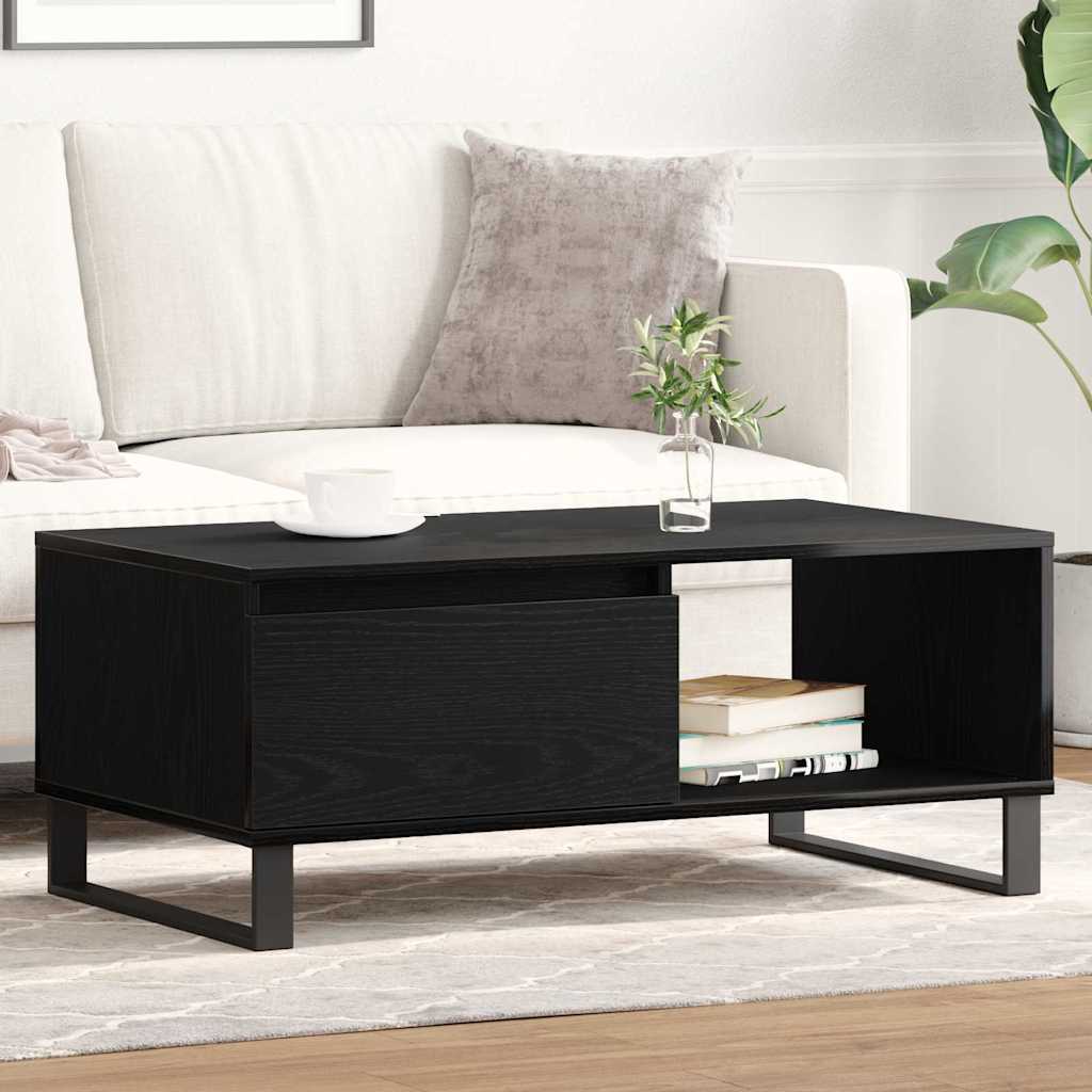 Table basse Chêne noir 90 x 50 x 36,5 cm Bois d'ingénierie - XIOS