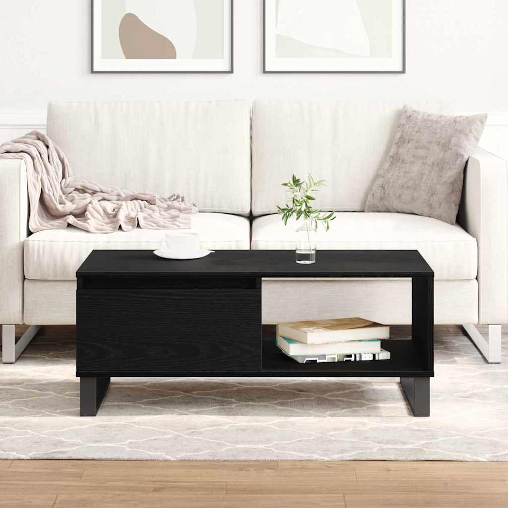 Table basse Chêne noir 90 x 50 x 36,5 cm Bois d'ingénierie - XIOS