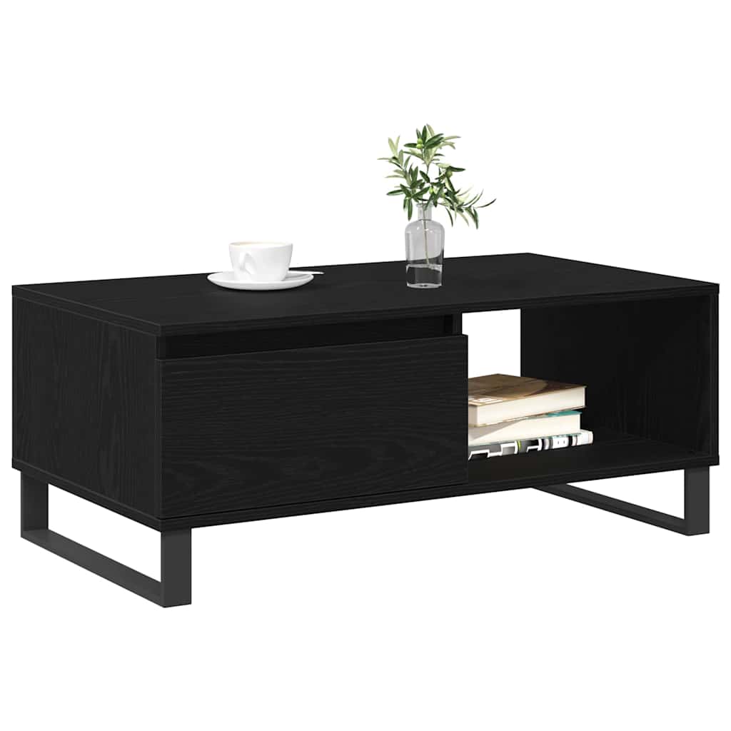 Table basse Chêne noir 90 x 50 x 36,5 cm Bois d'ingénierie - XIOS