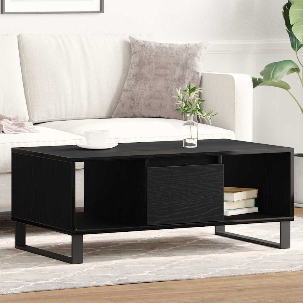 Table basse Chêne noir 90 x 50 x 36.5 cm Bois d'ingénierie - XIOS