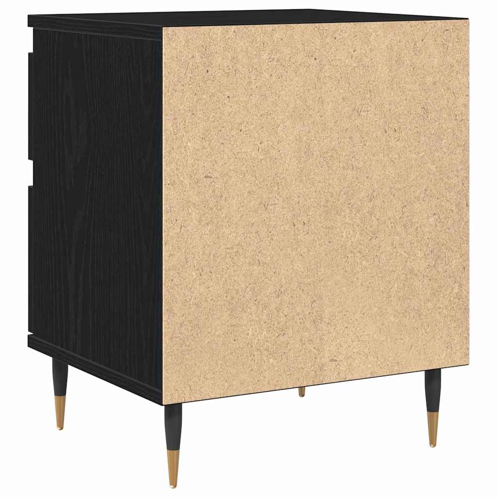 Cabinet de chevet avec tiroir 2 pcs Chêne noir 40 x 35 x 50 cm - XIOS