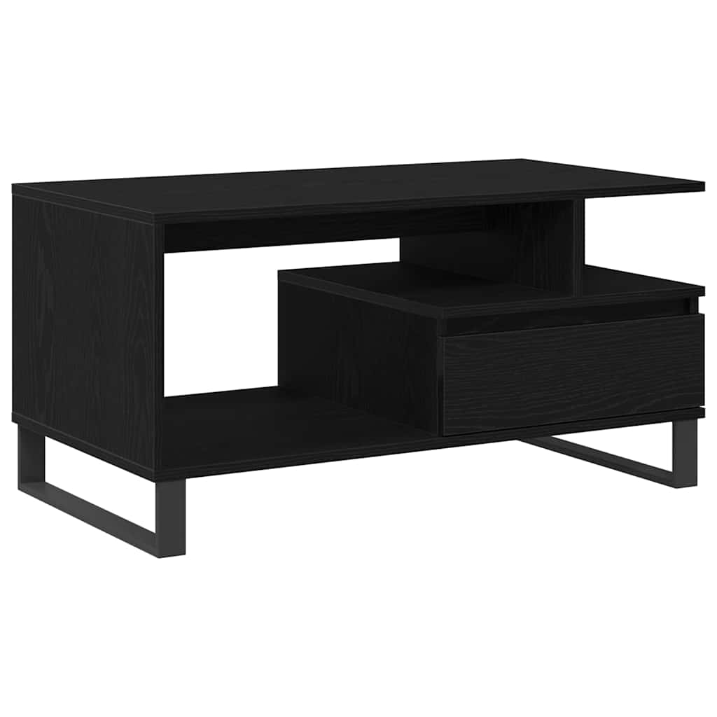 Table Basse Chêne noir 90 x 49 x 45 cm Bois d'ingénierie - XIOS