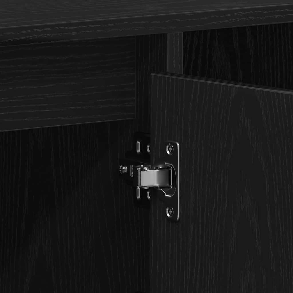 Ensemble meuble TV Montage mural Chêne noir 100 x 35 x 55 cm - XIOS