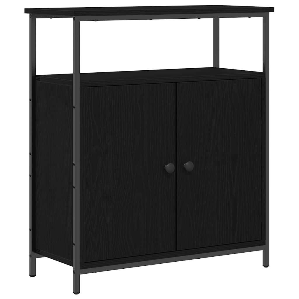Buffet Chêne noir 70 x 30 x 80 cm Bois d'ingénierie - XIOS