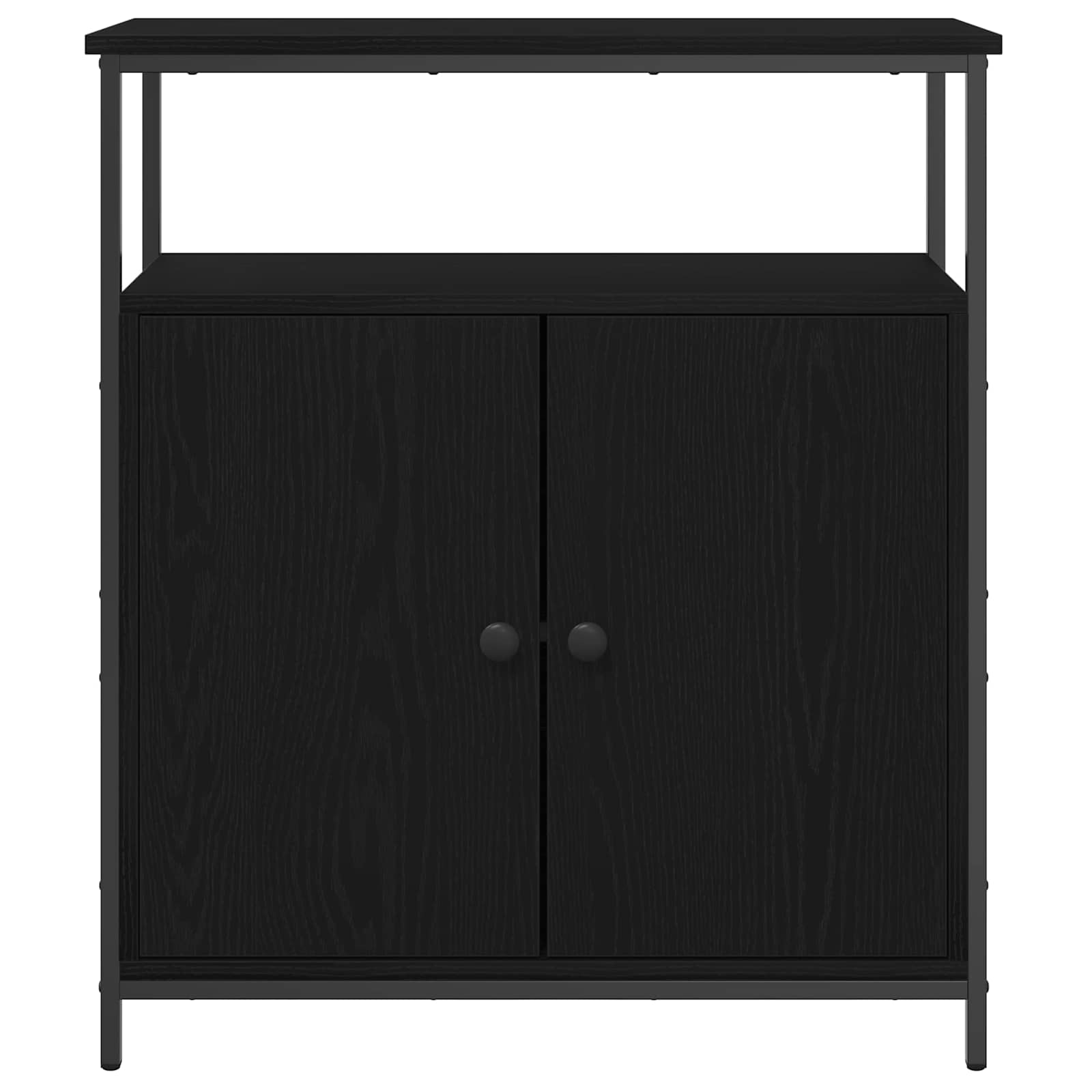 Buffet Chêne noir 70 x 30 x 80 cm Bois d'ingénierie - XIOS
