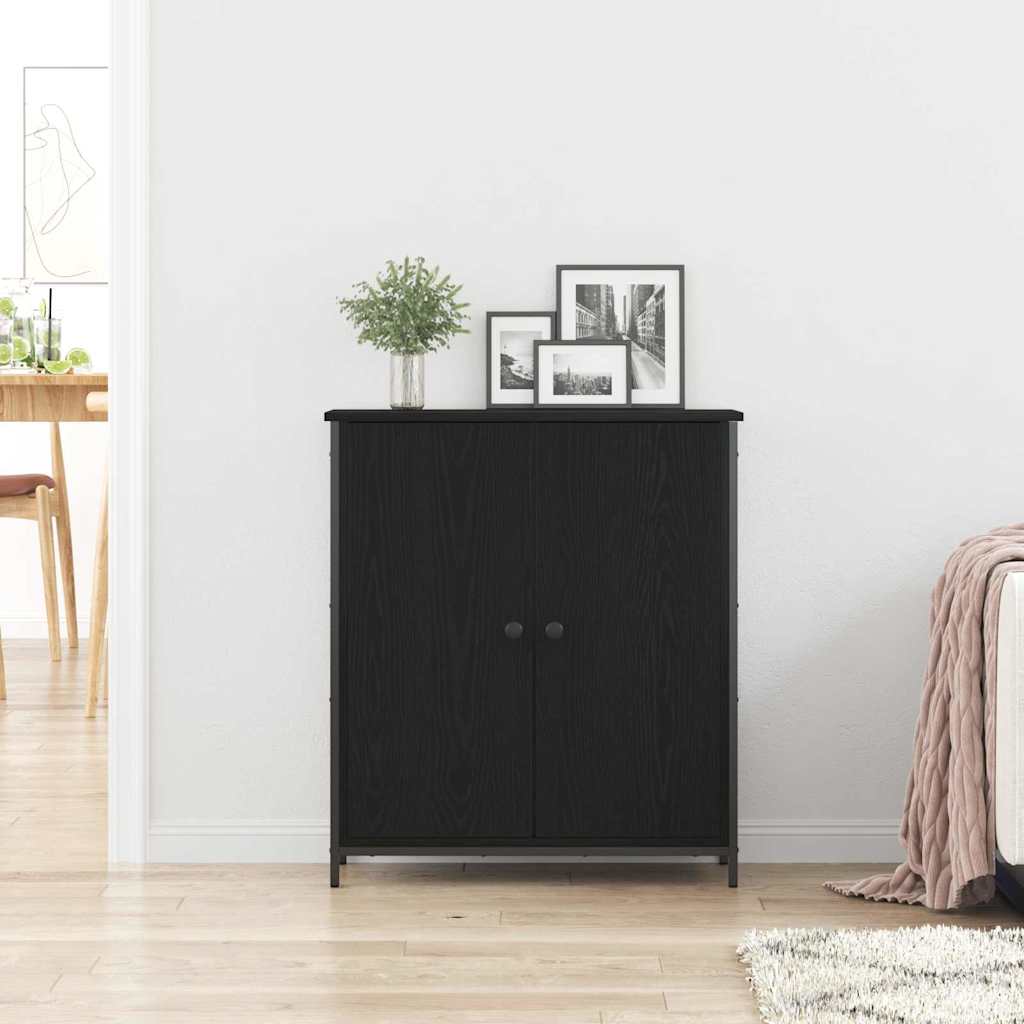 Buffet Chêne noir 70 x 30 x 80 cm Bois d'ingénierie - XIOS