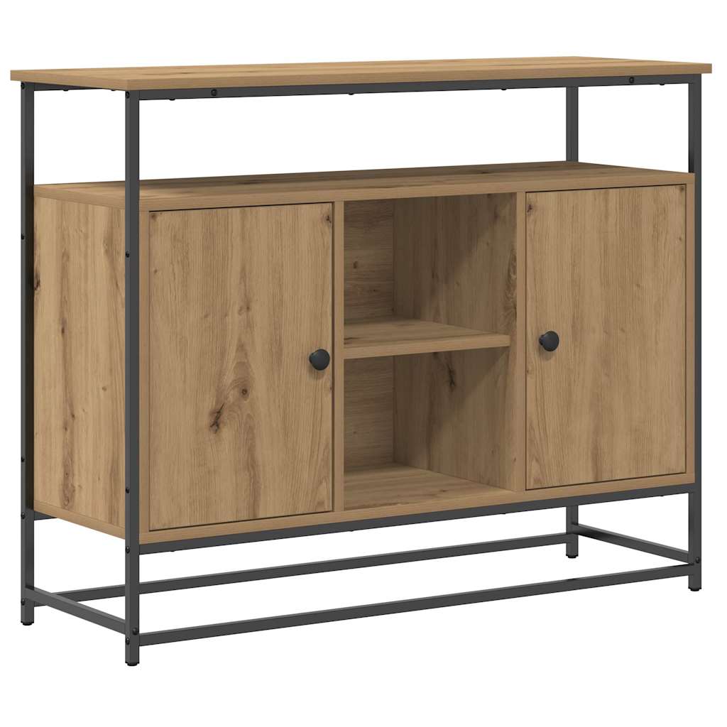 Buffet chêne artisanal 100 x 35 x 80 cm Bois d'ingénierie - XIOS