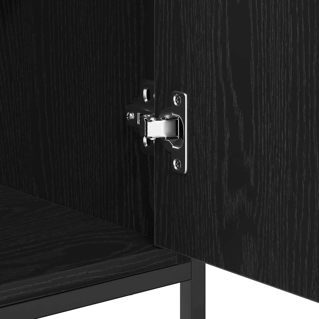 Buffet Chêne noir 100 x 35 x 80 cm Bois d'ingénierie - XIOS