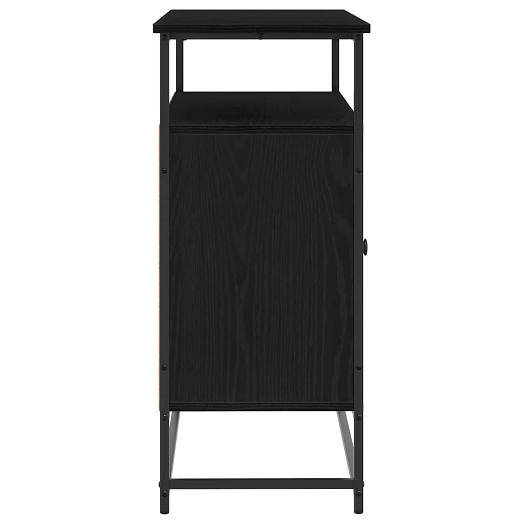 Buffet Chêne noir 100 x 35 x 80 cm Bois d'ingénierie - XIOS