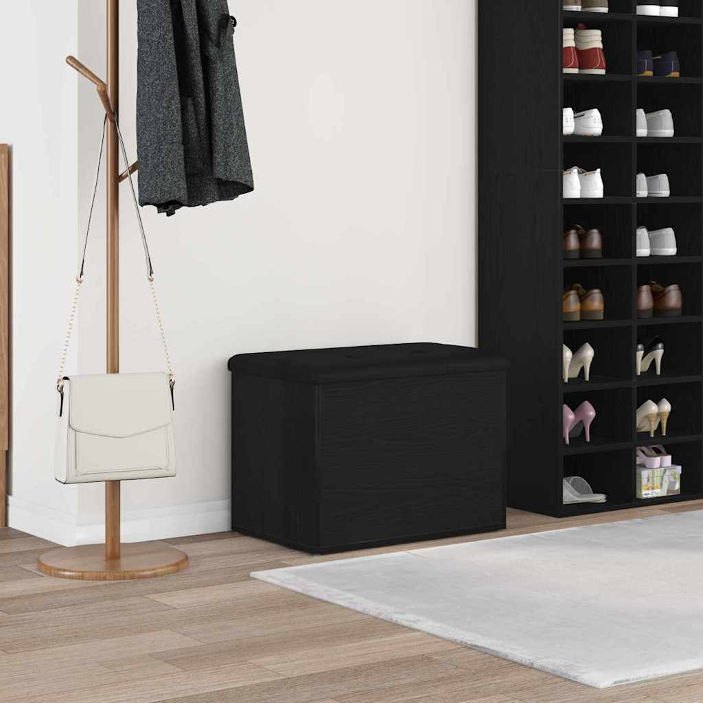 Banc de rangement Chêne noir 62 x 42 x 45 cm Bois d'ingénierie - XIOS