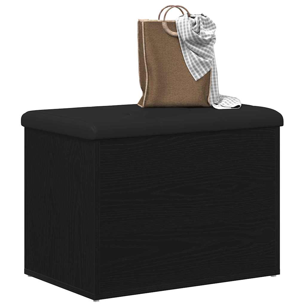 Banc de rangement Chêne noir 62 x 42 x 45 cm Bois d'ingénierie - XIOS