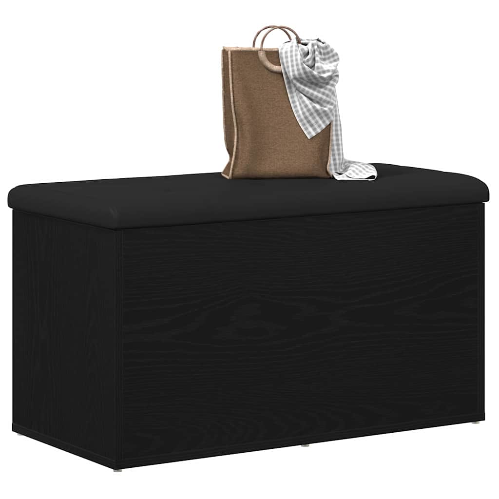 Banc de Rangement Chêne noir 82 x 42 x 45 cm Bois d'ingénierie - XIOS