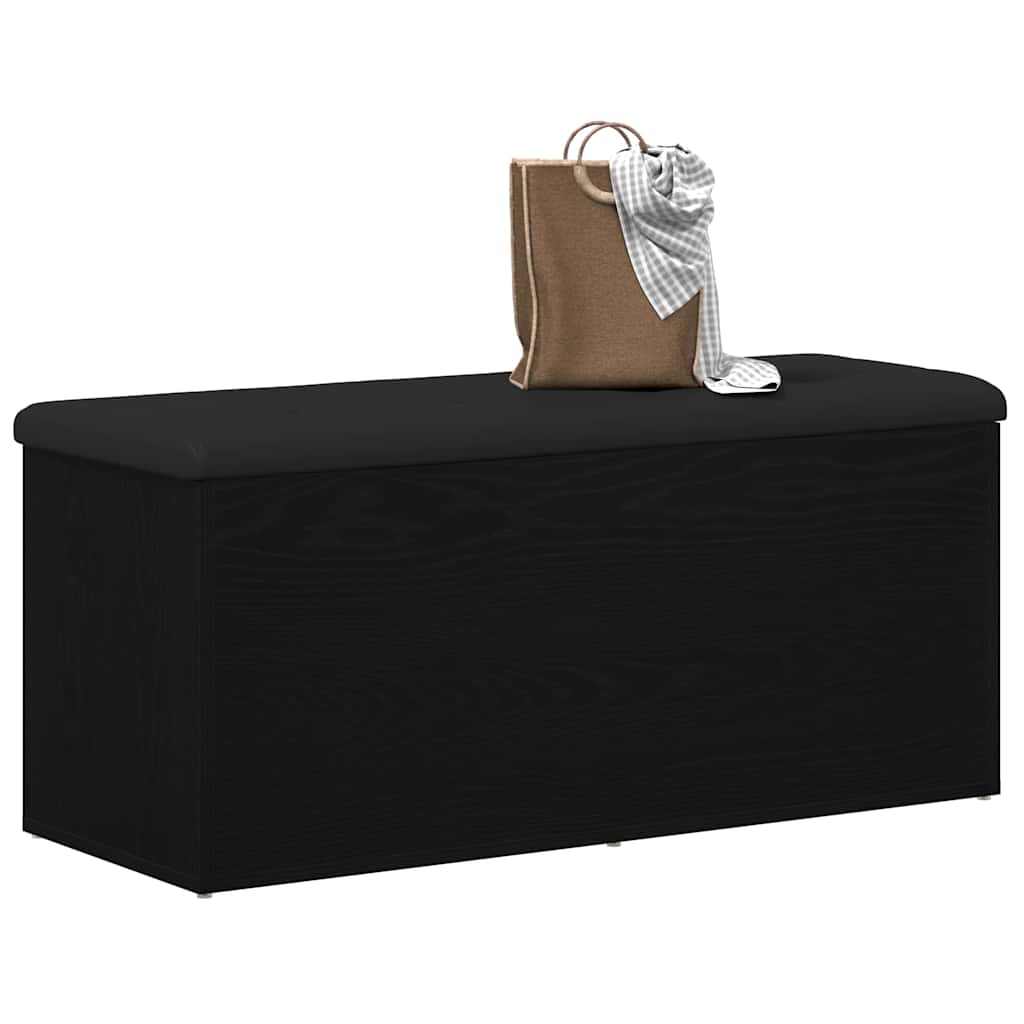Banc de Rangement Chêne noir 102 x 42 x 45 cm Bois d'ingénierie - XIOS