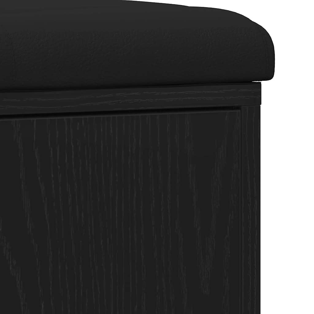 Banc à chaussures Noir 100 x 30 x 48 cm Bois d'ingénierie - XIOS