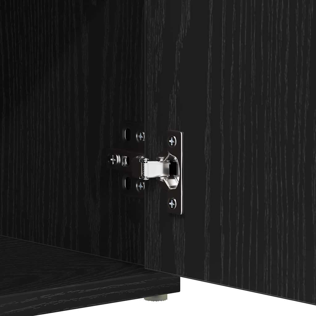 Banc à chaussures Noir 100 x 30 x 48 cm Bois d'ingénierie - XIOS