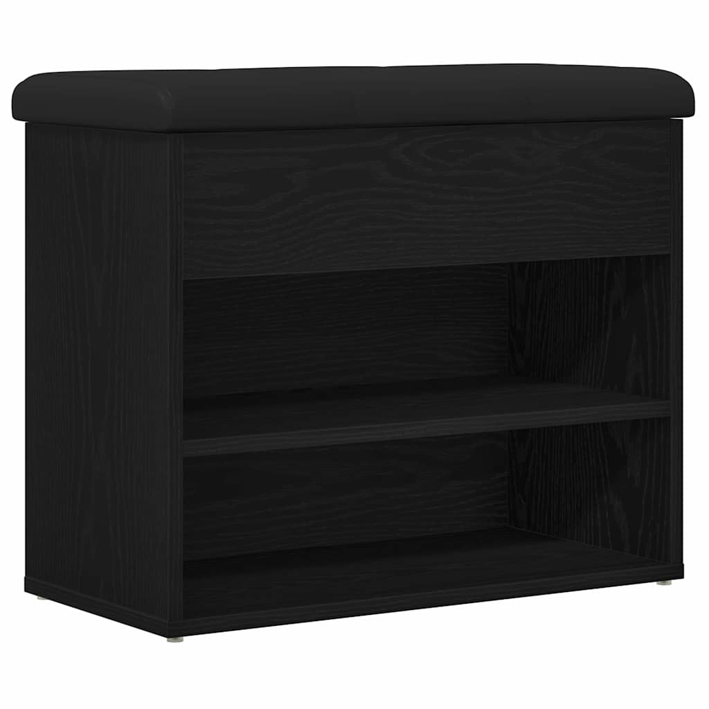 Banc de rangement Chêne noir 62 x 32 x 50 cm Bois d'ingénierie - XIOS