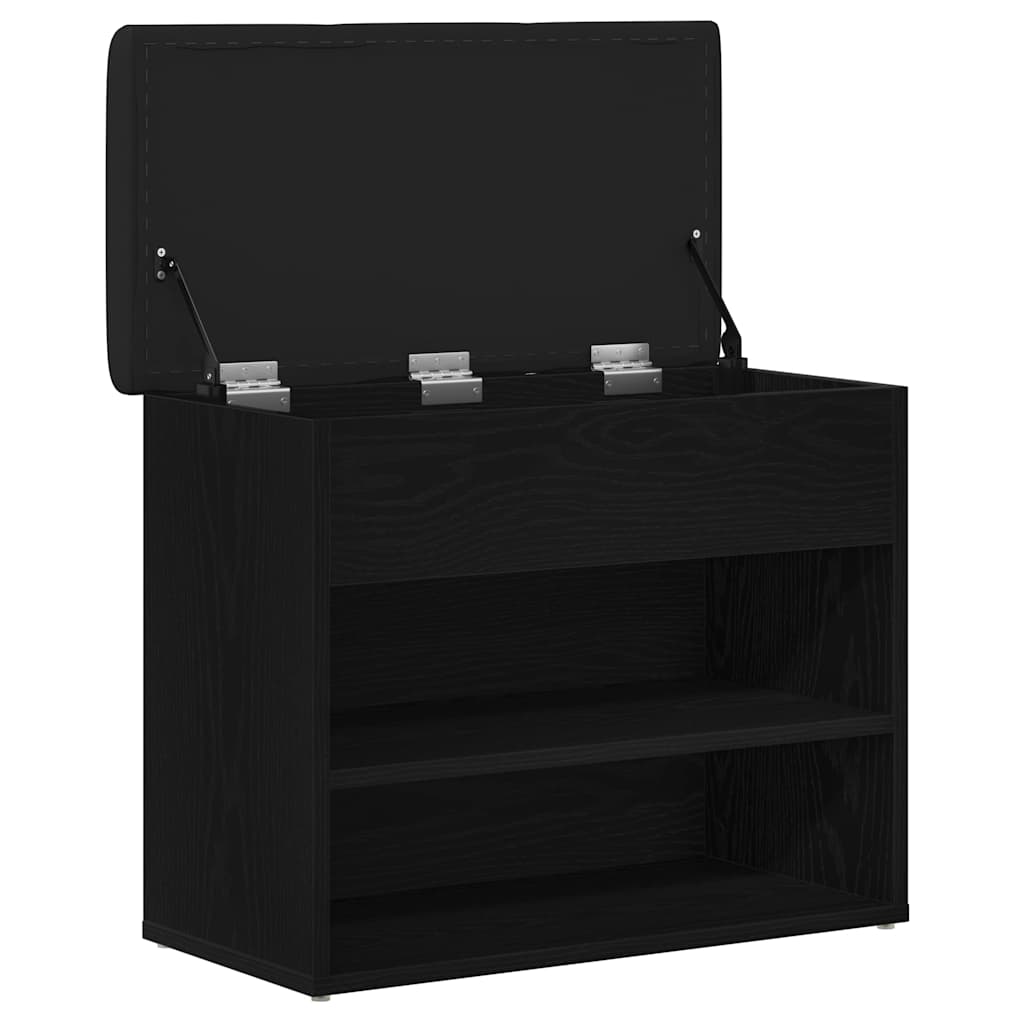Banc de rangement Chêne noir 62 x 32 x 50 cm Bois d'ingénierie - XIOS