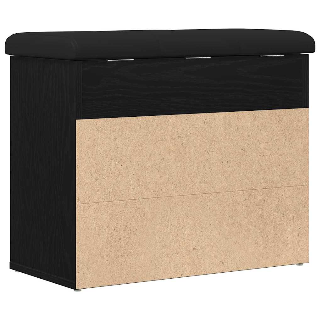 Banc de rangement Chêne noir 62 x 32 x 50 cm Bois d'ingénierie - XIOS