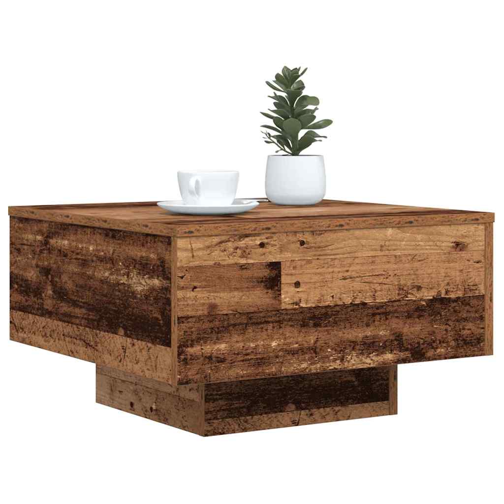 Table basse Bois ancien 55 x 55 x 31 cm Bois d'ingénierie - XIOS