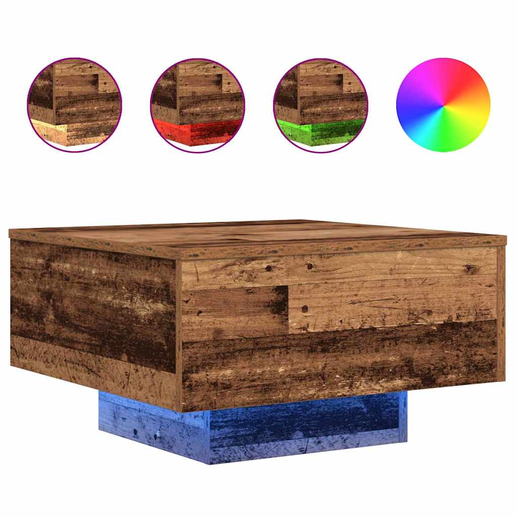 Table basse Bois ancien 55 x 55 x 31 cm Bois d'ingénierie - XIOS
