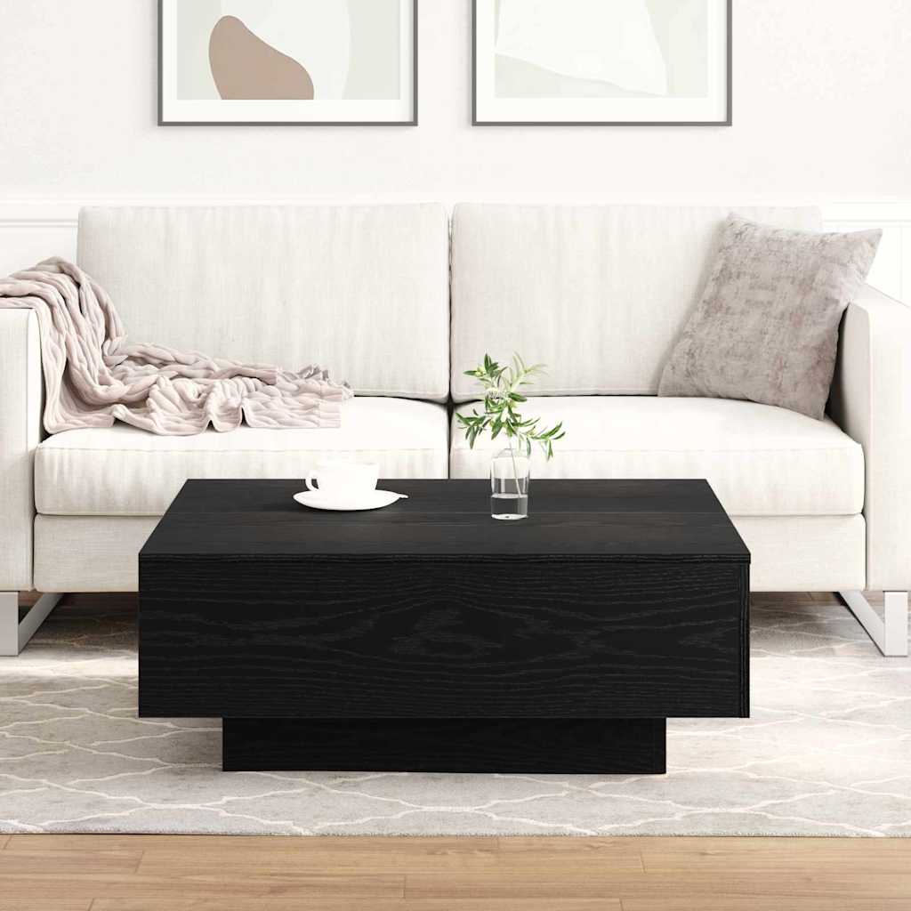 Table basse Chêne noir 80 x 80 x 31 cm Bois d'ingénierie - XIOS