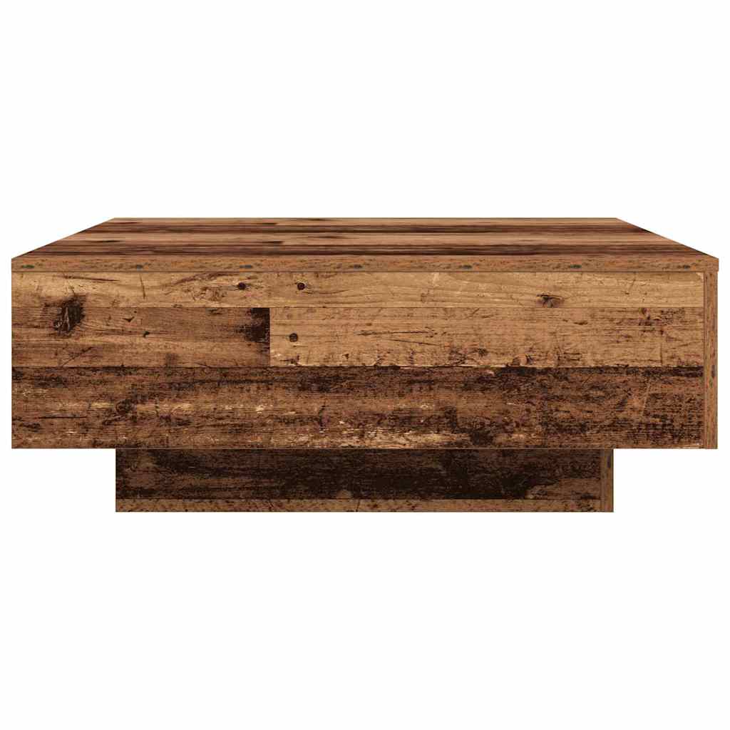 Table basse Ancien Bois et Bleu 80 x 80 x 31 cm - XIOS