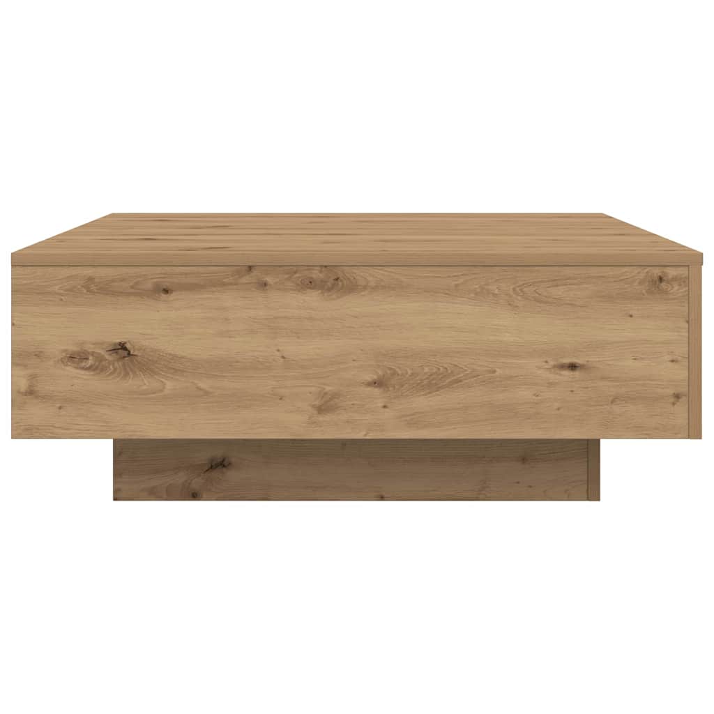 Table basse Chêne artisanal 80 x 80 x 31 cm Bois d'ingénierie - XIOS